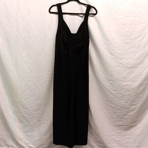 Antthony Original Black Maxi Draped Gown Dress 1X NWT